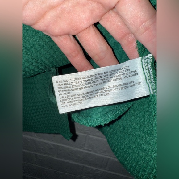 NWT ORIGINAL USE Men's Hooded Long Sleeve Button-Down Shirt Sz XXL ✨ - Picture 7 of 8